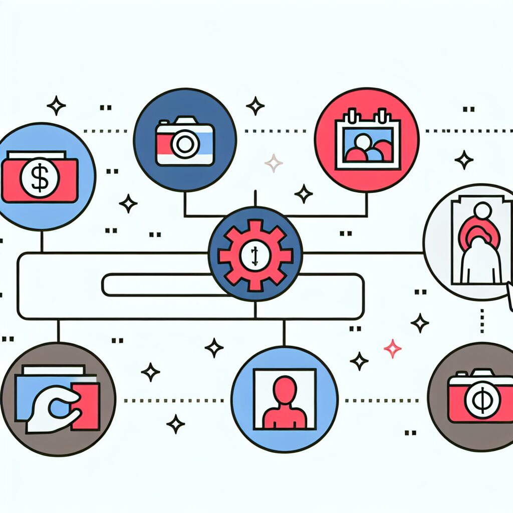AI画像生成で稼げる7つの副業カテゴリーのイメージ図