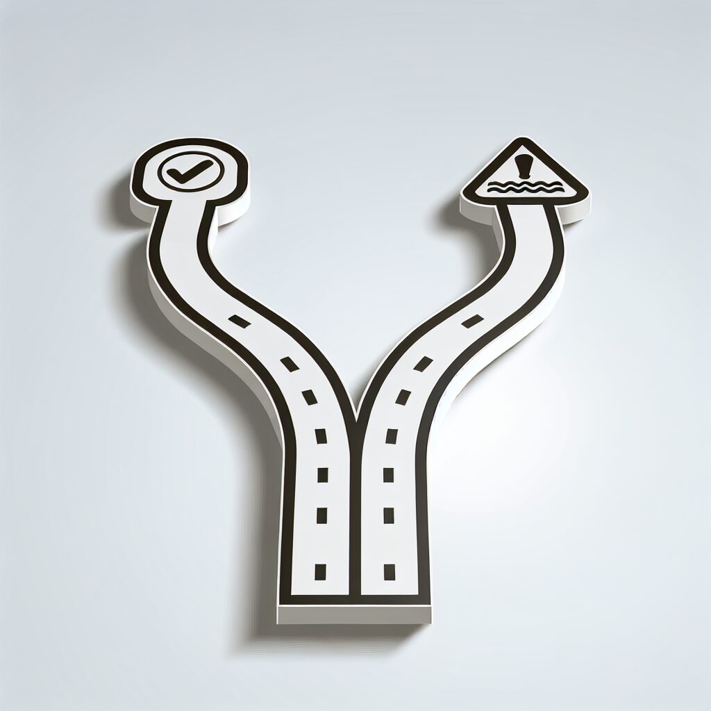 公式APIと非公式BOTの2つの道を表したイメージ図