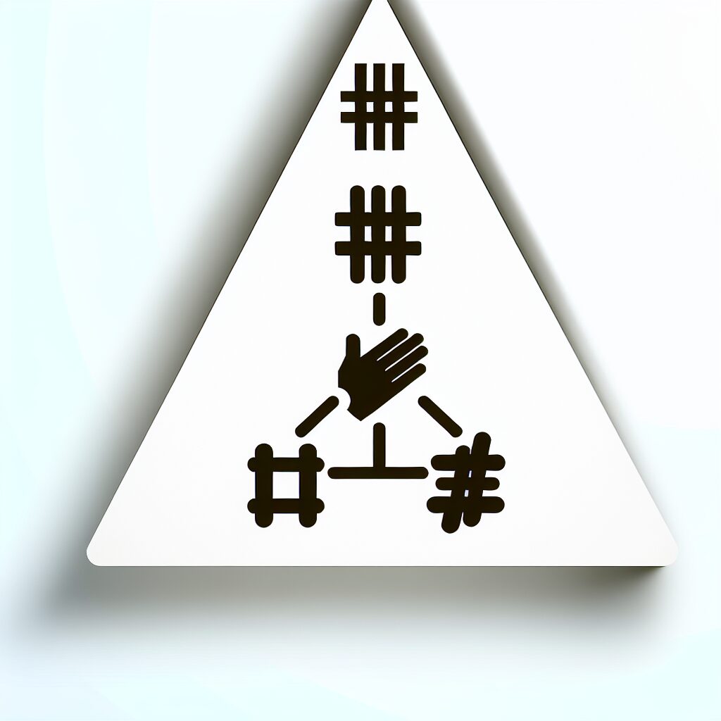 ハッシュタグのビッグ・ミドル・スモール層構造のイメージ図