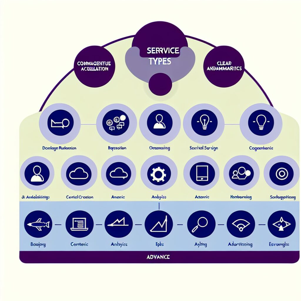 インスタ運用代行のサービス内容を段階的に整理したイメージ図