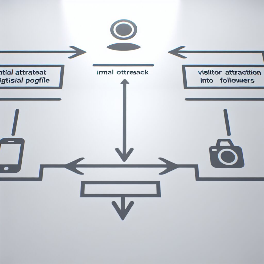 インスタでフォロワーが増える3ステップの仕組み図解